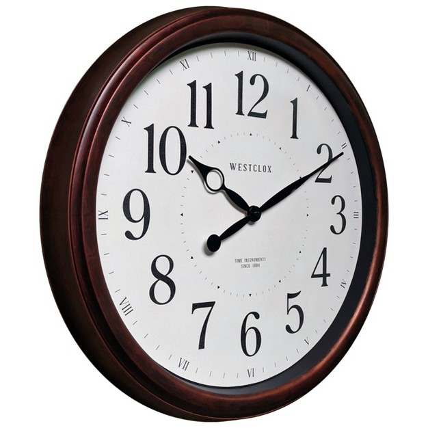 Woodgrain Finish Wall Clock Westclox