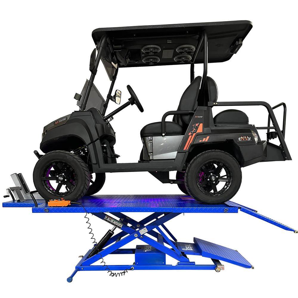 IDEAL UTV Portable Lift with Integrated Motor and Retractable Ramp 2200 lbs. Capacity U-2200IEH-XR