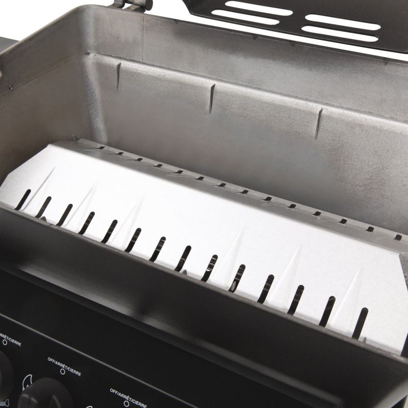 Huntington 2-Burner LP Gas Grill with Side Burner Black