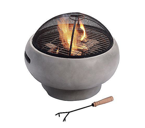 Teamson Home 21 Round Wood Burning Fire Pit