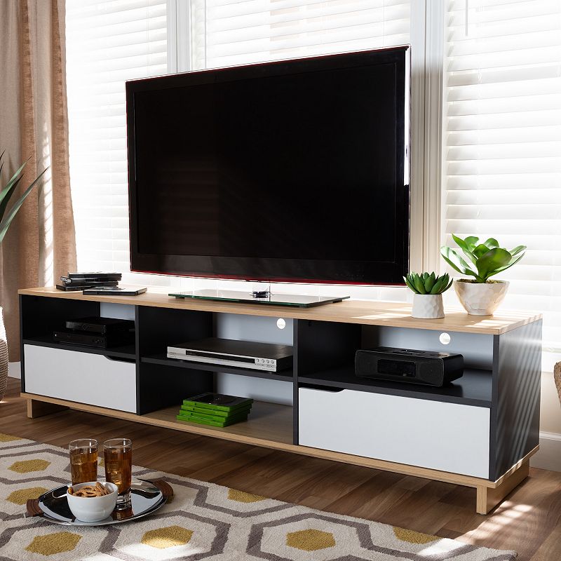 Baxton Studio Reed TV Stand