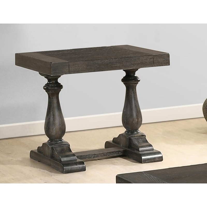 Best Master Furniture Rustic Square End Table