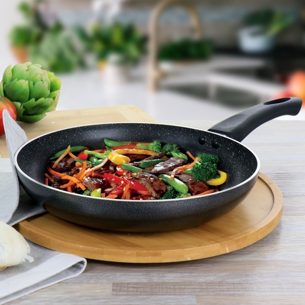 Oster 10 2 In Pallermo Nonstick Aluminum Frying Pan In Graphite Grey