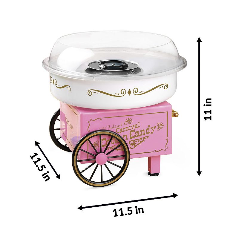 Nostalgia Electrics Vintage Hard and Sugar-Free Candy Cotton Candy Maker