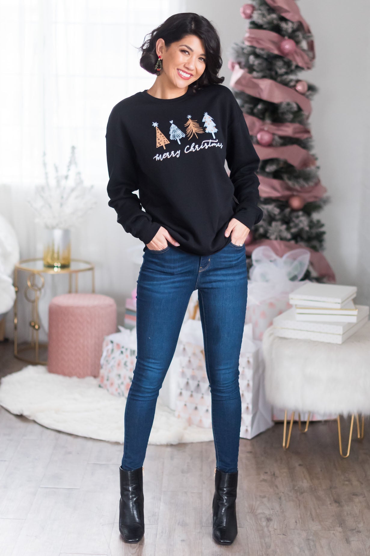 Oh Christmas Tree Modest Sweatshirt