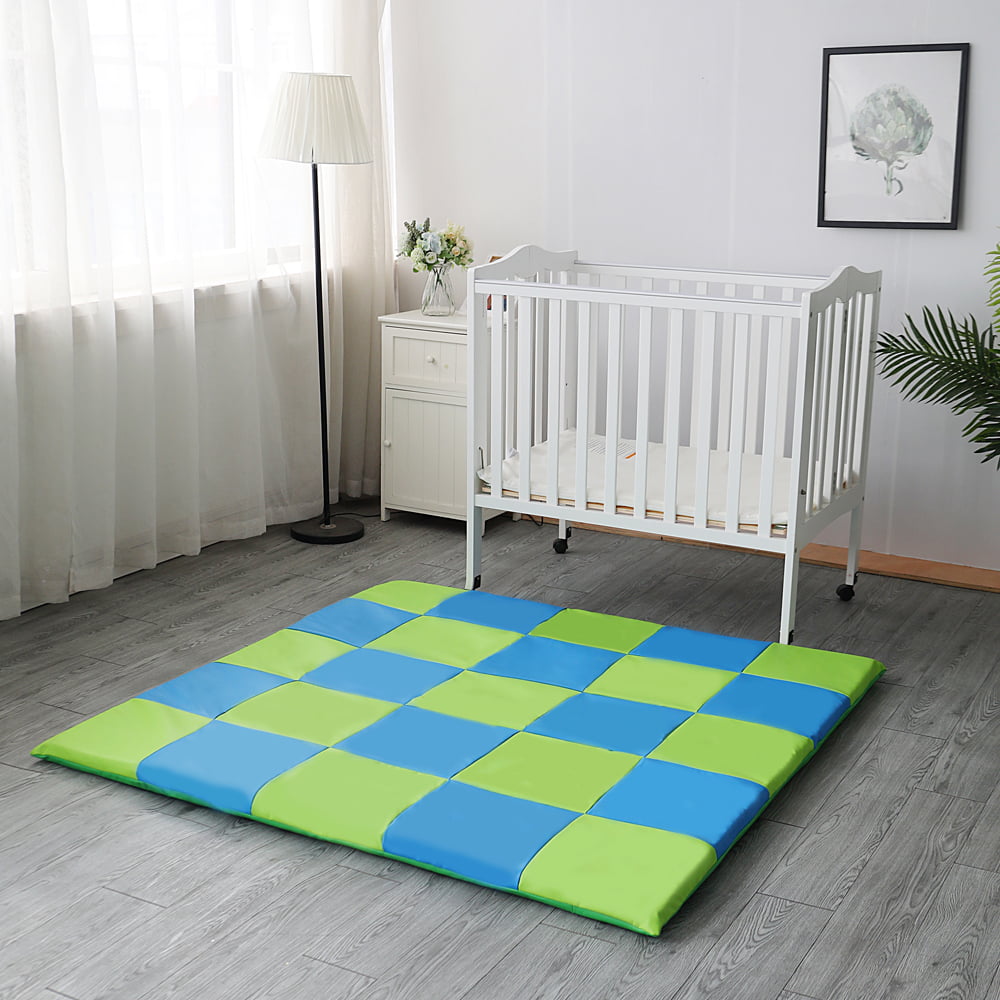 Weizzer Toys Memory Foam Soft Cushioned Patchwork Baby and Toddler Activity Play Mat