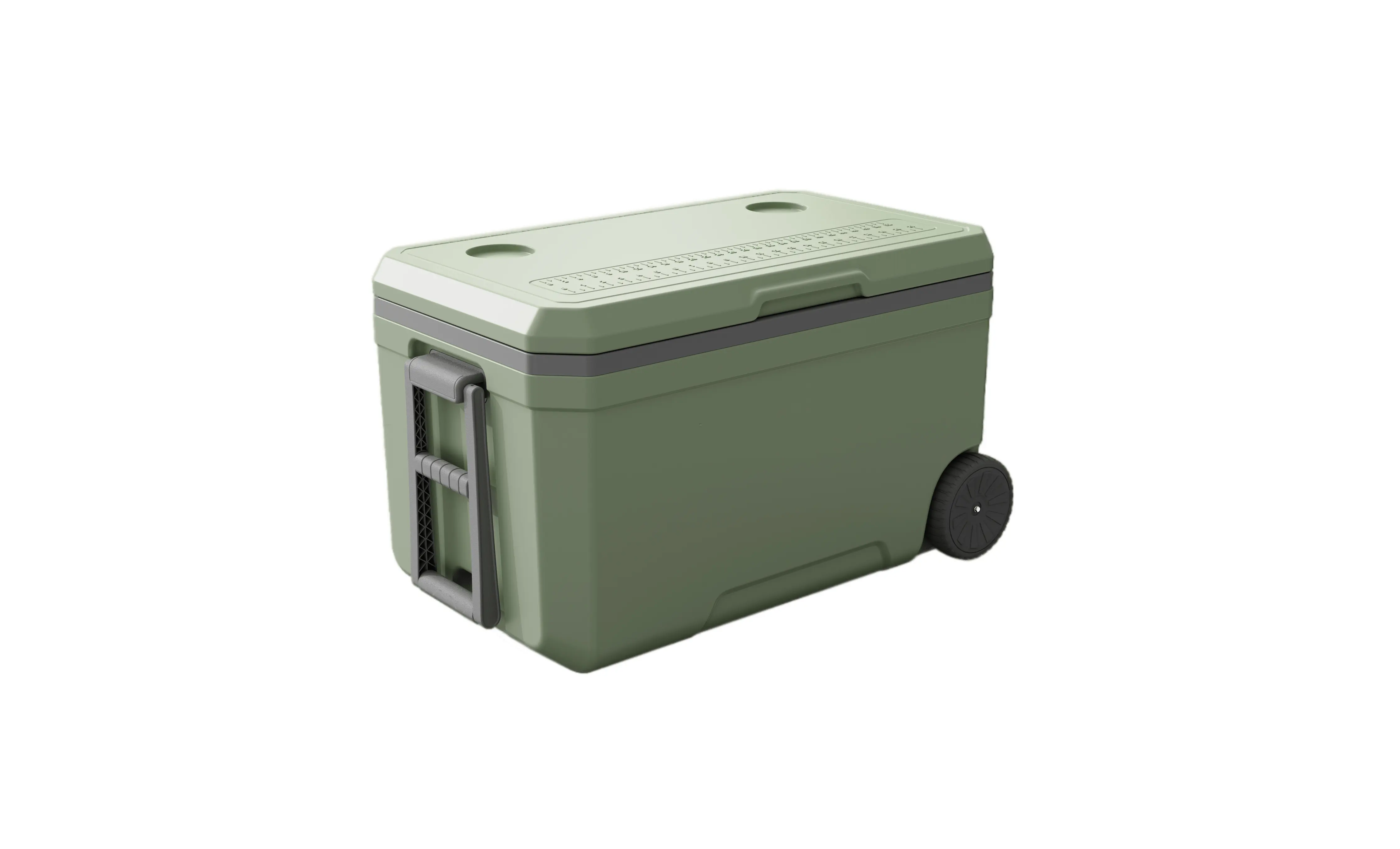 NPOT 70L Cooler Box with Locking Portable Cooler with Heavy Duty Wheels  Leak Proof Wheeled Cooler