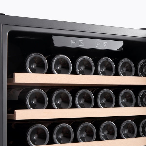 24 in. Single Zone 127-Bottle Built-In Wine Cooler in Stainless Steel