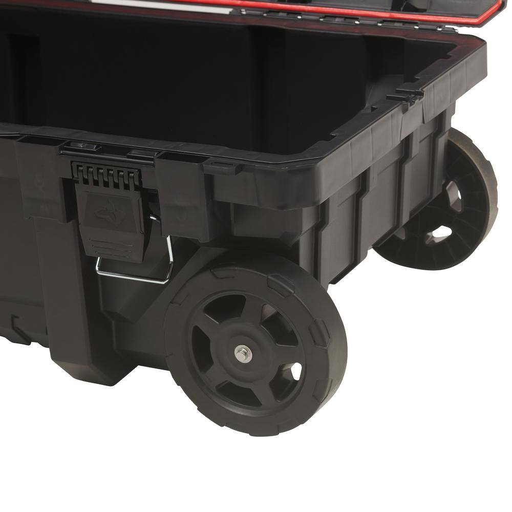 Husky 23 in. 25 Gal. Black Rolling Toolbox with Keyed Lock 206318