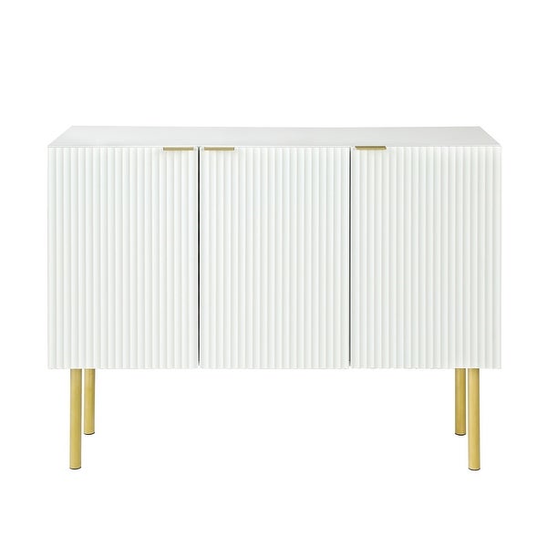 Sideboard Cabinet with Gold Metal Legs and Handles