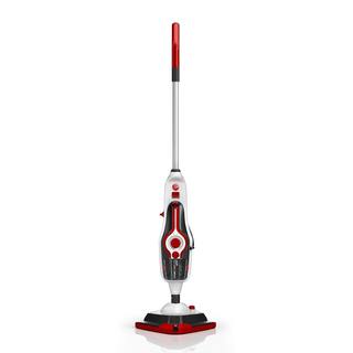 HOOVER WindTunnel Bagless Pet Upright Vacuum Cleaner with Automatic Cord Rewind and Steam Complete Pet Steam Mop UH71320-WH21000