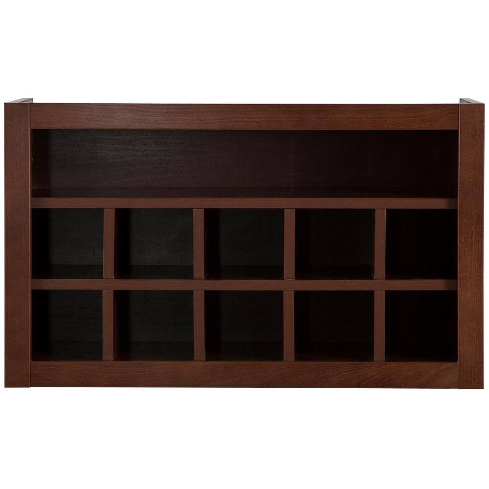 Hampton Bay Benton Ready-to-Assemble 30x18x12 in. Flex Wall Cabinet with Shelves and Dividers in Amber BT3018X-RC