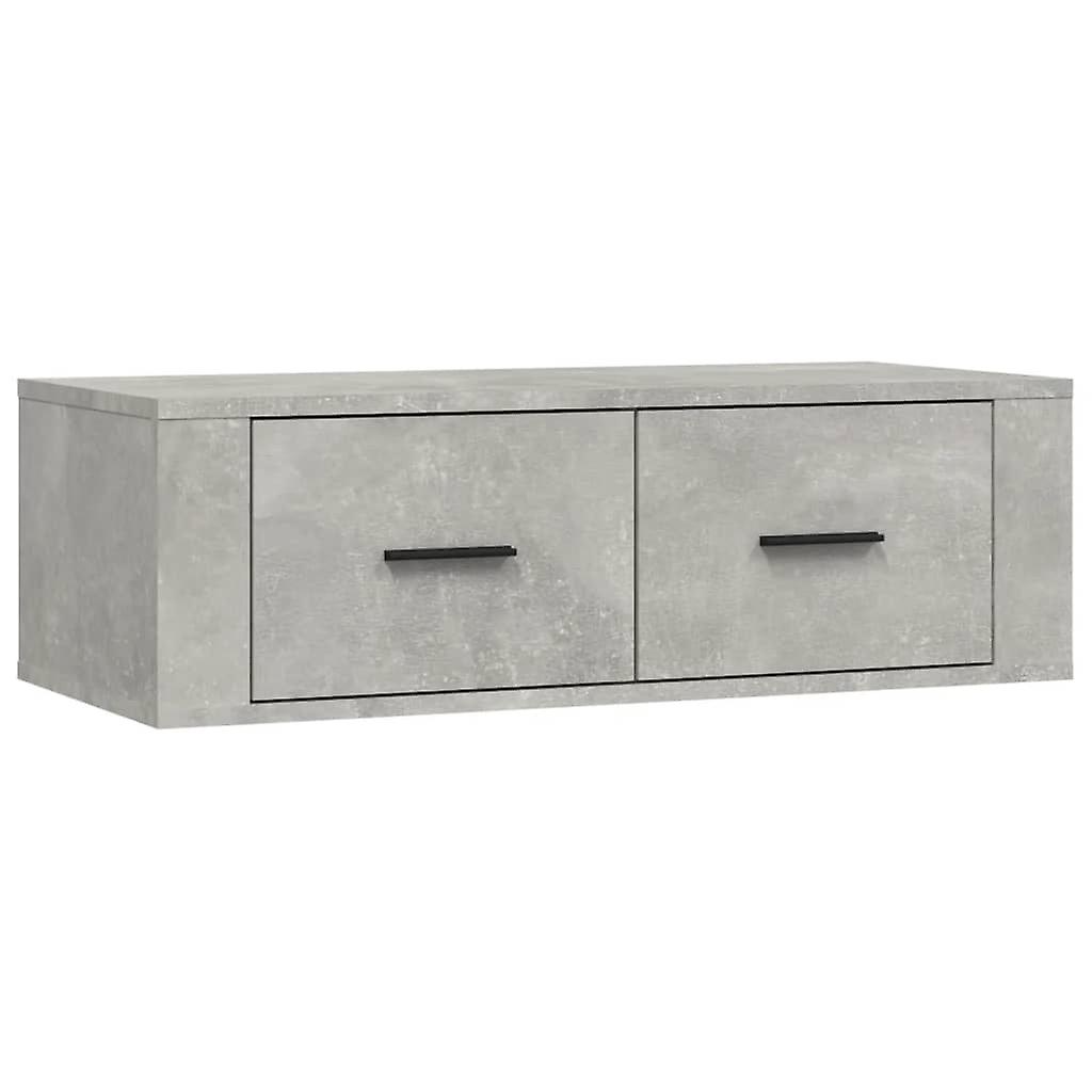 Hanging Tv Cabinet Concrete Grey 80x36x25 Cm Engineered Wood