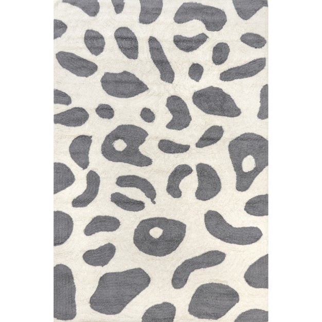 Nuloom Irma Leopard Machine Washable Wool Area Rug