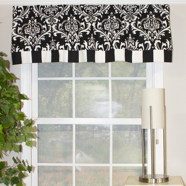 Rod Pocket Valance 50 quot X 16 quot Black By Rlf Home