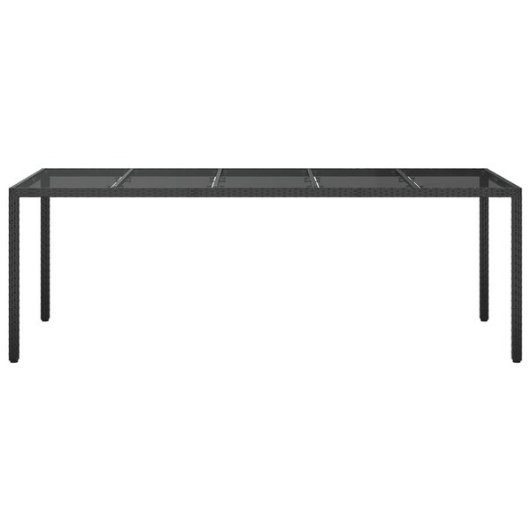 vidaXL Patio Table Black 98.4