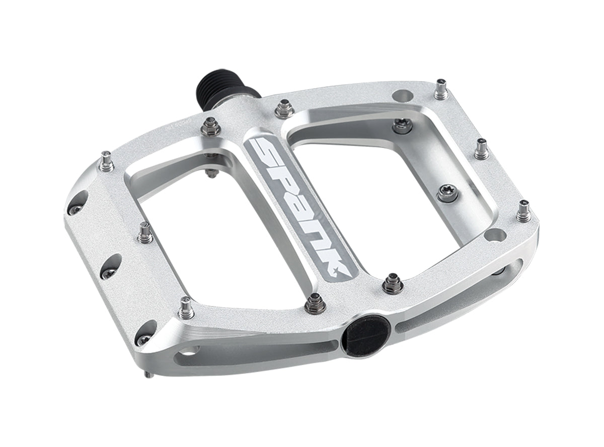 Spank Spoon 90 Pedals - Raw Silver