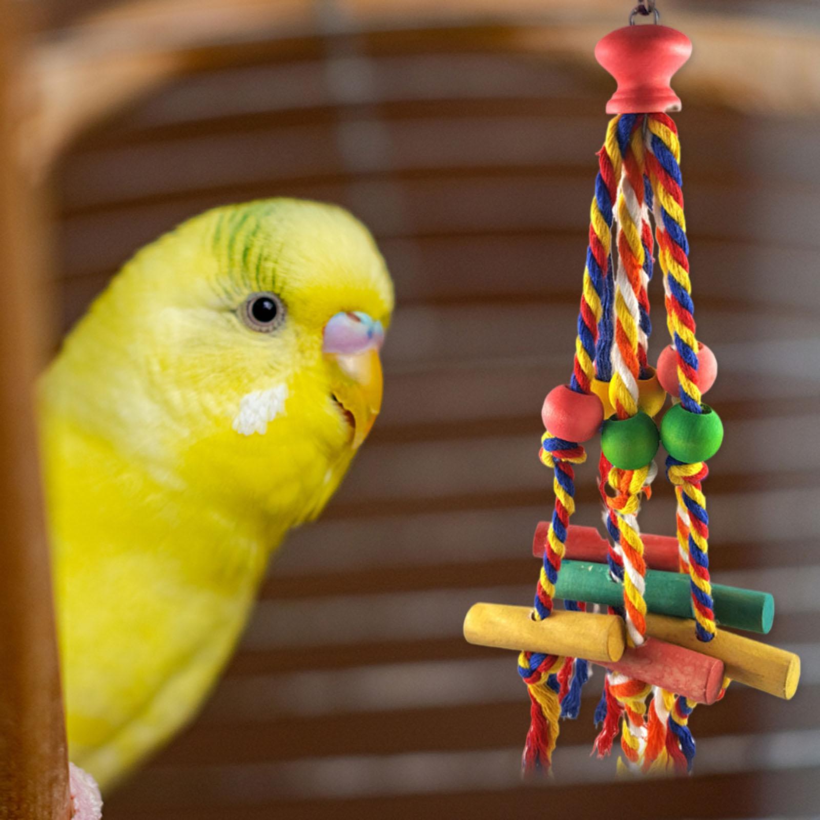 Bird Parrot Toys， Cage Accessories Hanging Chewing.Large Medium Bird Cage Parakeets， Cockatiels， Lovebirds， Conures， Amazon Parrots， Finch