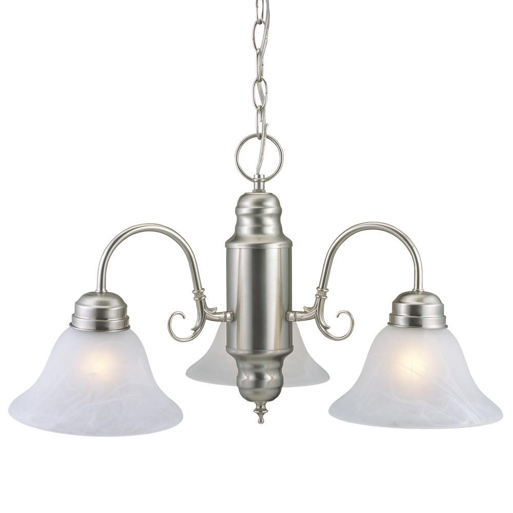 Design House Millbridge 3-Light Satin Nickel Chandelier