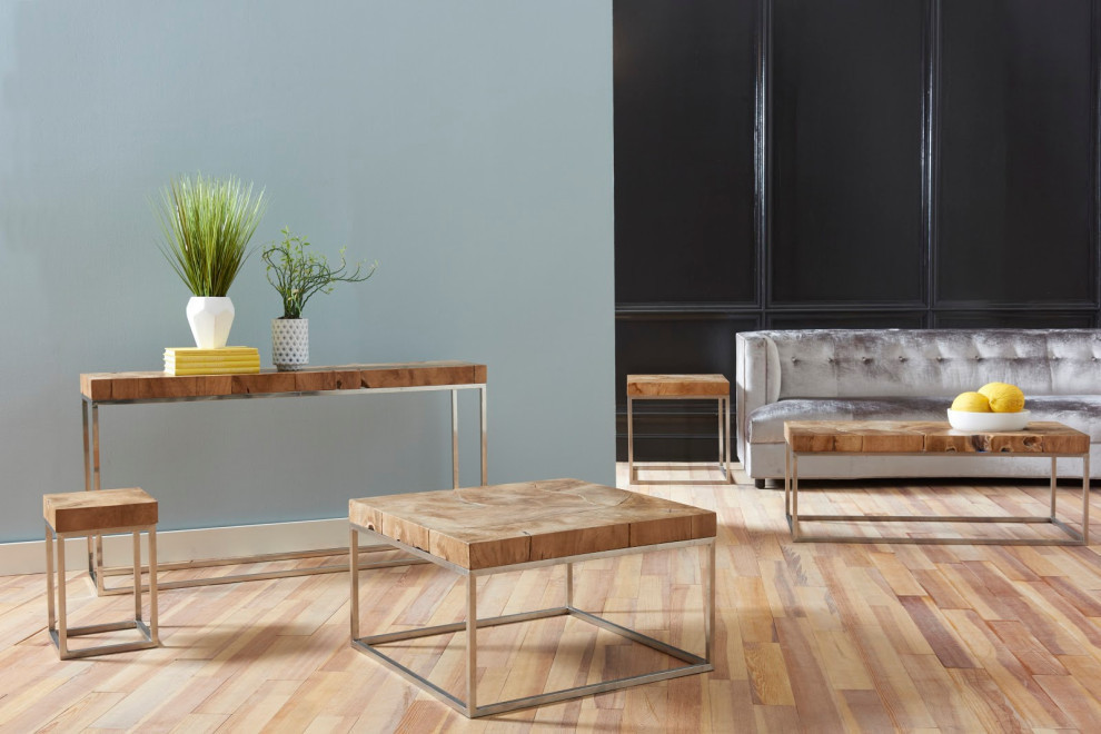 Teak Puzzle Coffee Table   Contemporary   Coffee Tables   by Phillips Collection  Houzz