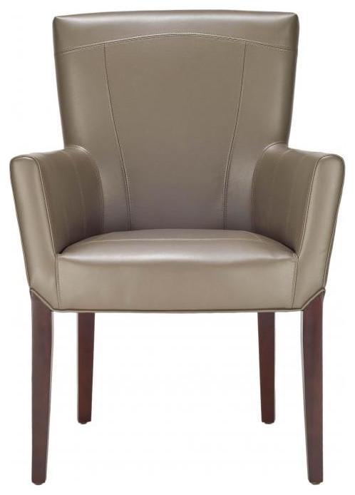 Ted Leather Arm Chair Clay   Modern   Armchairs And Accent Chairs   by Virgil Stanis Design  Houzz