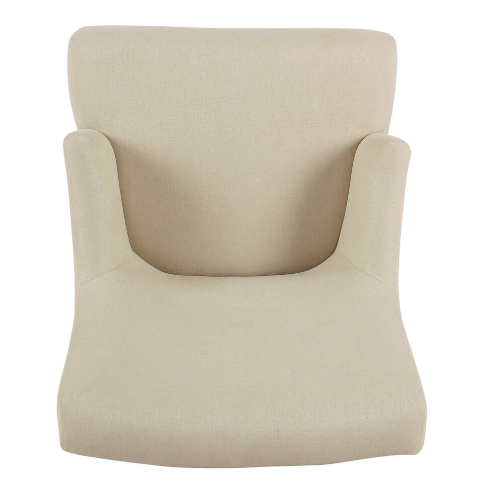 HomePop Meredith Anywhere Chair   Stain Resistant Cream Fabric