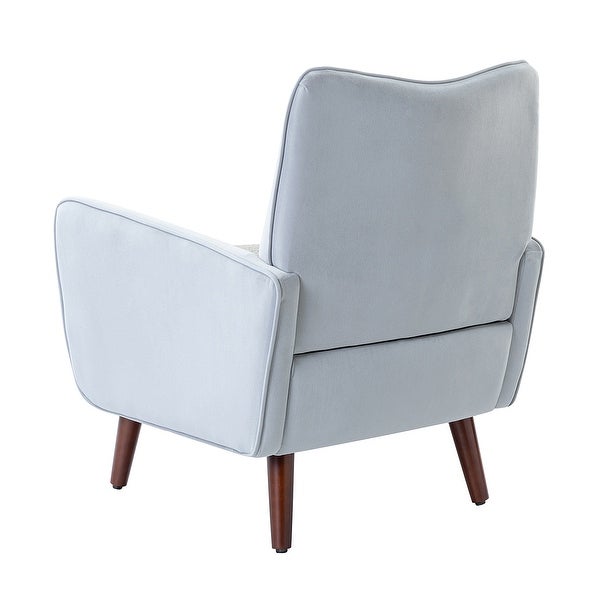 Epirus Upholstered Accent Armchair with Button Tufted Back by HULALA HOME