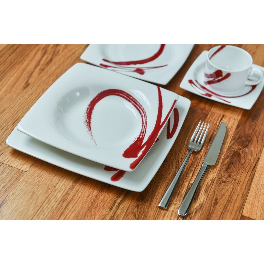 Paint It Red 5pc. Place Setting