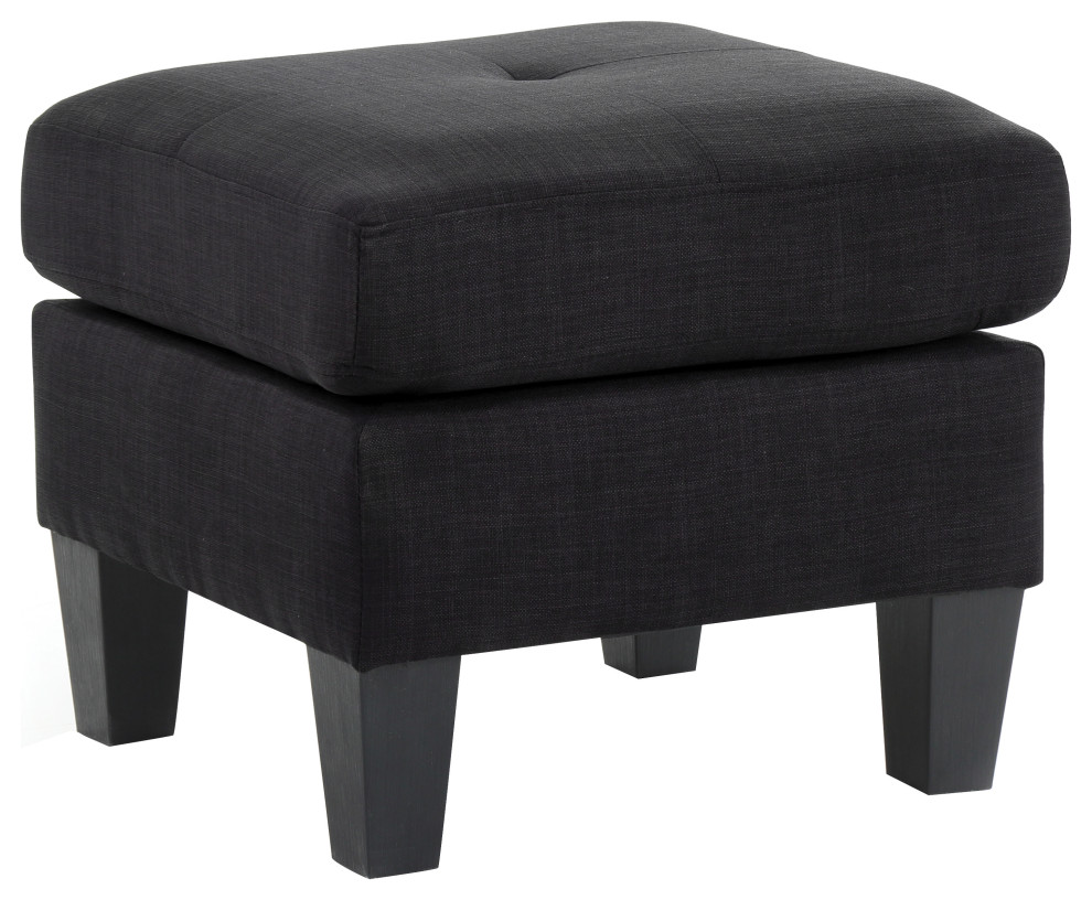 Calada Fabric Ottoman   Contemporary   Footstools And Ottomans   by Glory Furniture  Houzz