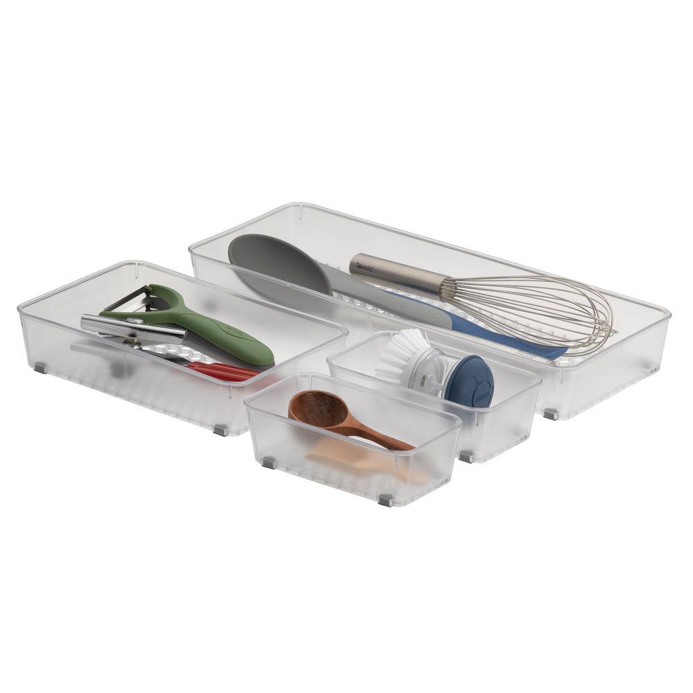 Spectrum Hexa In-Drawer Organizer Assorted Storage Trays Easy-to-Clean Organizers Utensil Holders (Set of 4) A26750