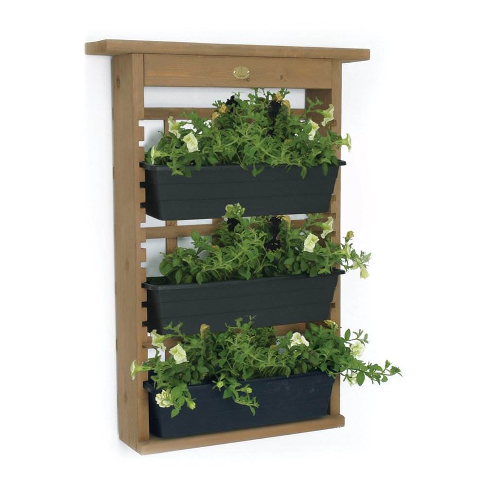 Algreen GardenView Hanging Planter, 3 Planters, & Roots Organics Soil, 1.5 CuFt