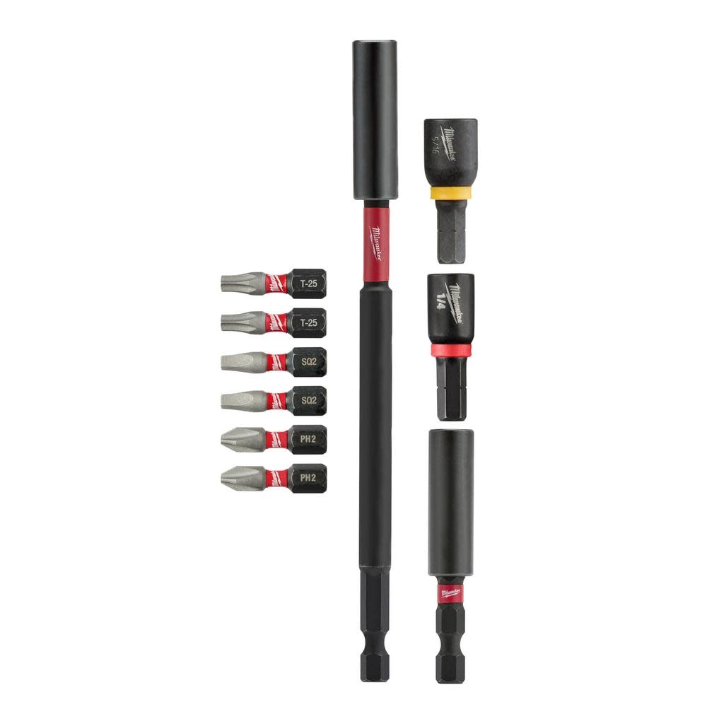 SHOCKWAVE™ 10-Piece Impact Driver Guide Bit Set ;