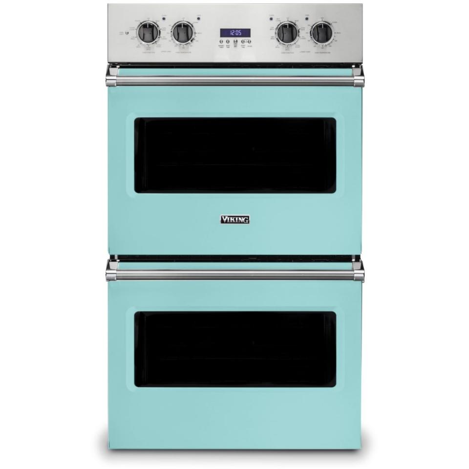 Viking 30-inch 9.4 cu.ft. Built-in Wall Double Oven with TruConvec Convection VDOE130BW