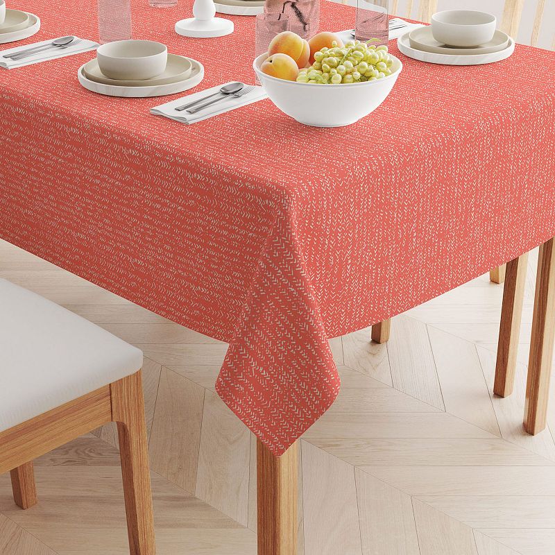 Square Tablecloth， 100% Polyester， 70x70， Coral Batik Design