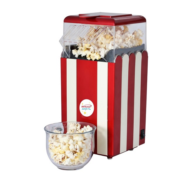 Brentwood Classic Striped 8 cup Hot Air Popcorn Maker