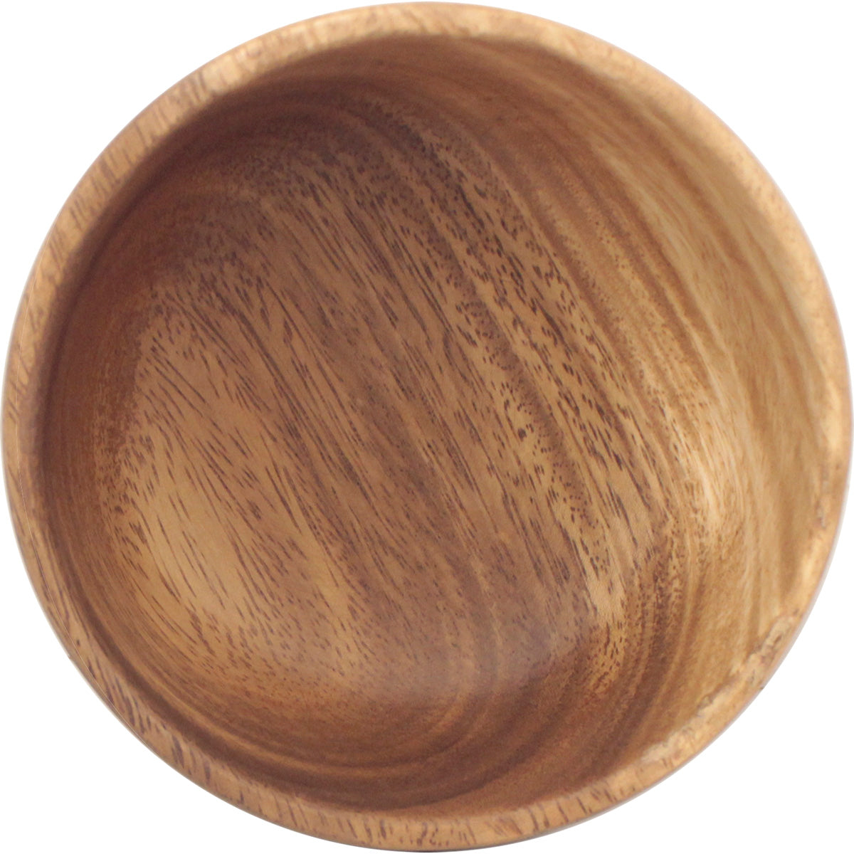 Island Imports Acacia Wood 2.5x5 Round Rice Bowl