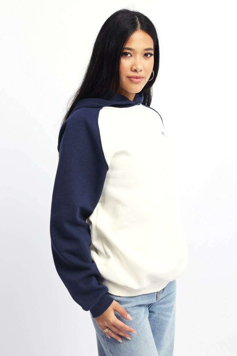 Blue Graphic Sweater Hoodie
