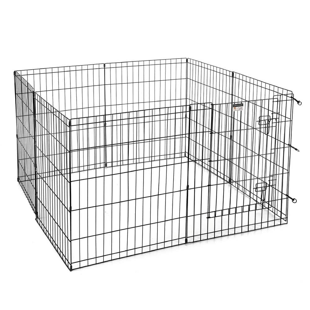 Pet Trex High 8-Panel Heavy Gauge Wire Convertible Indoor/Outdoor Pet Playpen HWD630517