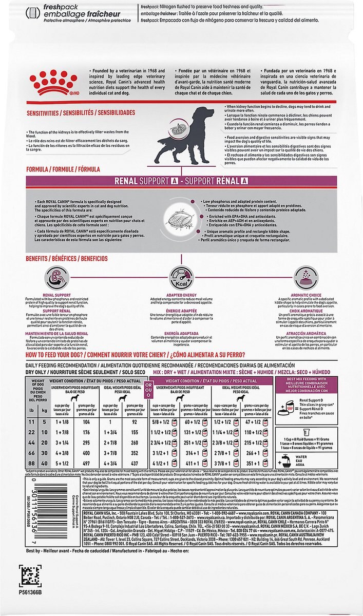 Royal Canin Veterinary Diet Adult Renal Support A Dry Dog Food