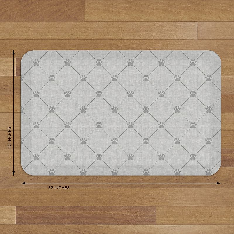 GelPro Designer Comfort Mat Paw Print Lattice 20 x 32