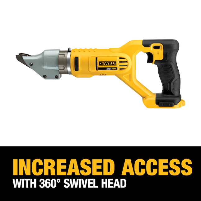 DEWALT DCS494B 20-Volt MAX Cordless 14-Gauge Swivel Head Double Cut Shears (Tool-Only)