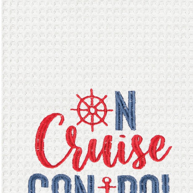 C amp f Home On Cruise Control Embroidered amp Waffle Weave Kitchen Towel