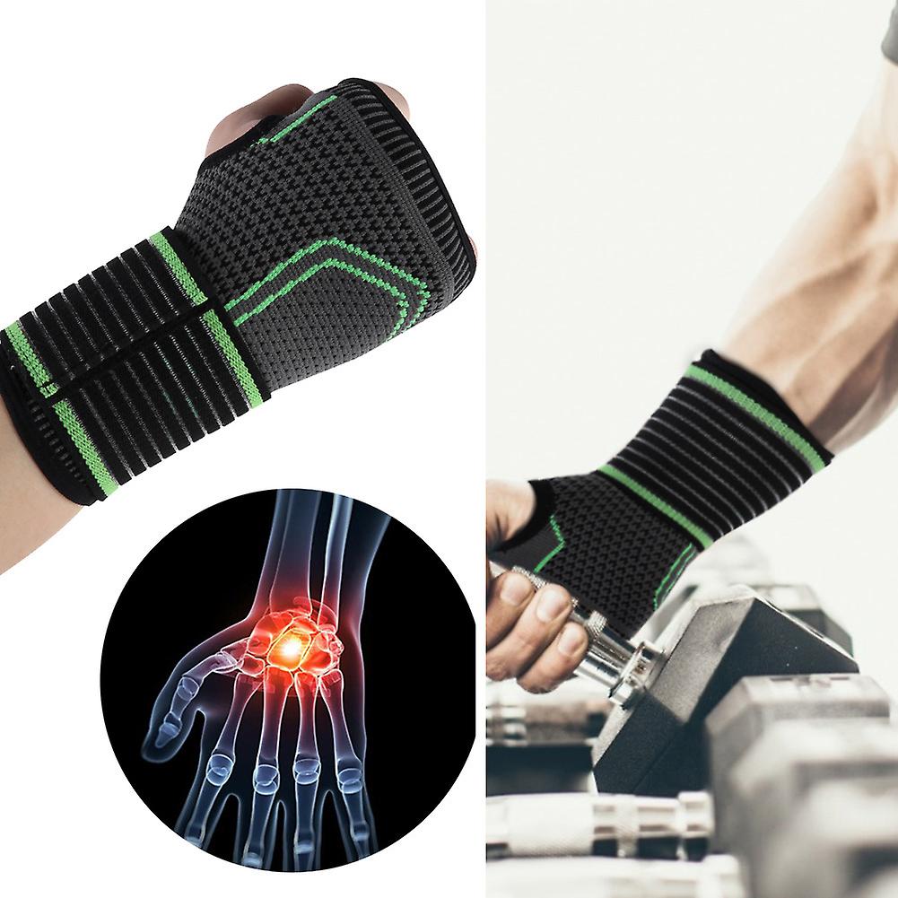 Sport Protection Wristband Bracer Hand Wrist Guard With Pressure Belt(xl)