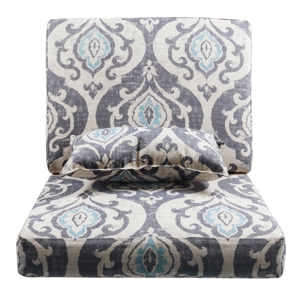 HomePop Blue Slate Large Accent Chair