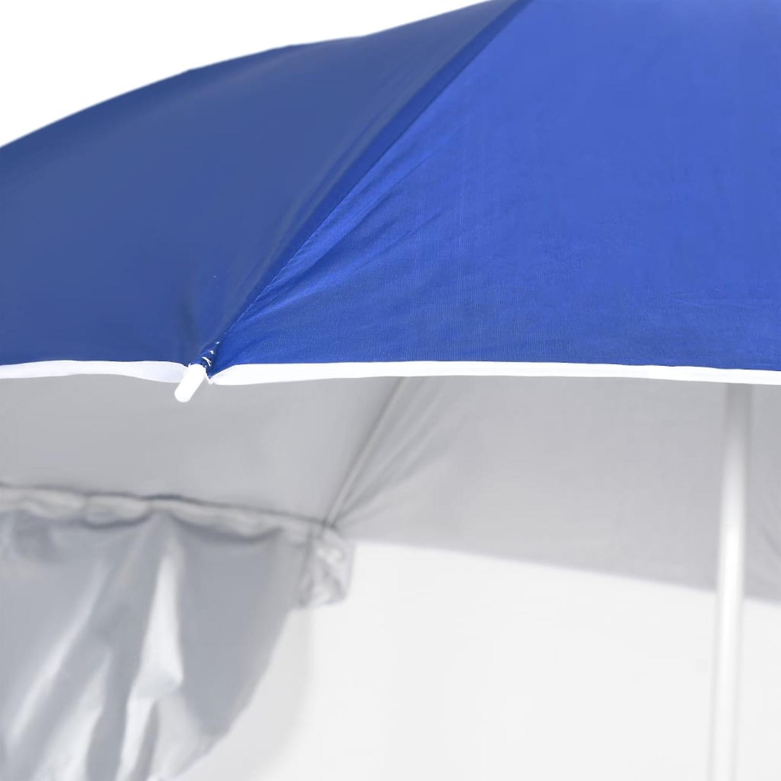 Beach Umbrella With Blue Side Sheets 215 Cm No.353972