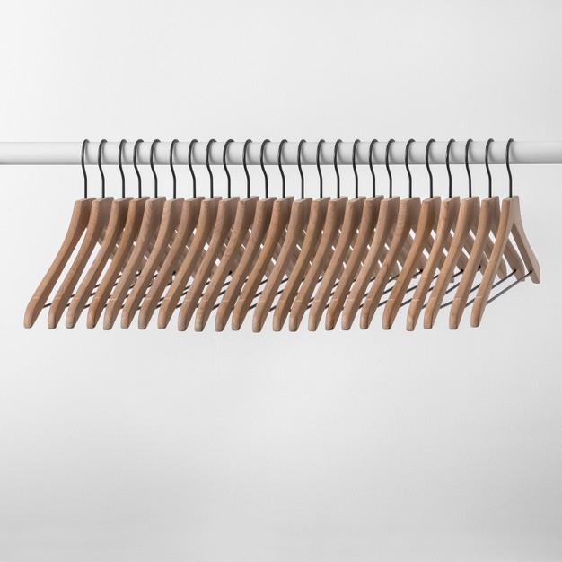 24pk Wood Suit Hangers