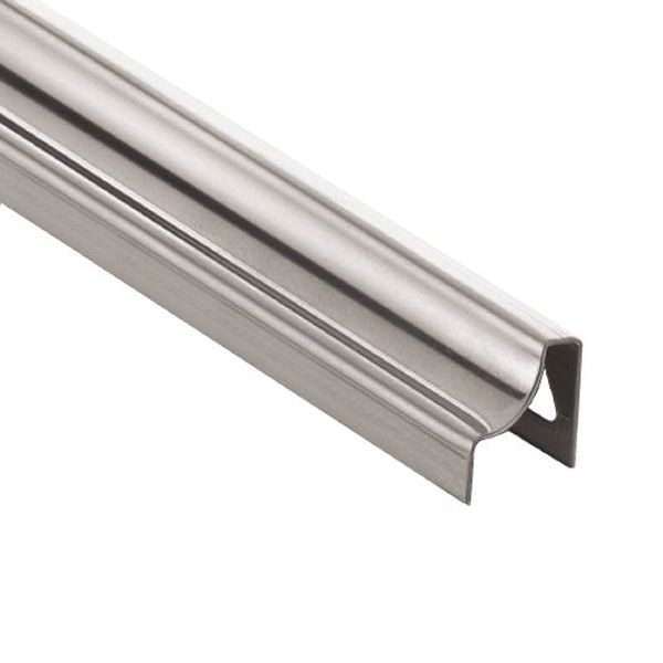 Schluter DILEX-HKU Stainless Steel Cove-Shaped Tile Edging Trim - R10 3