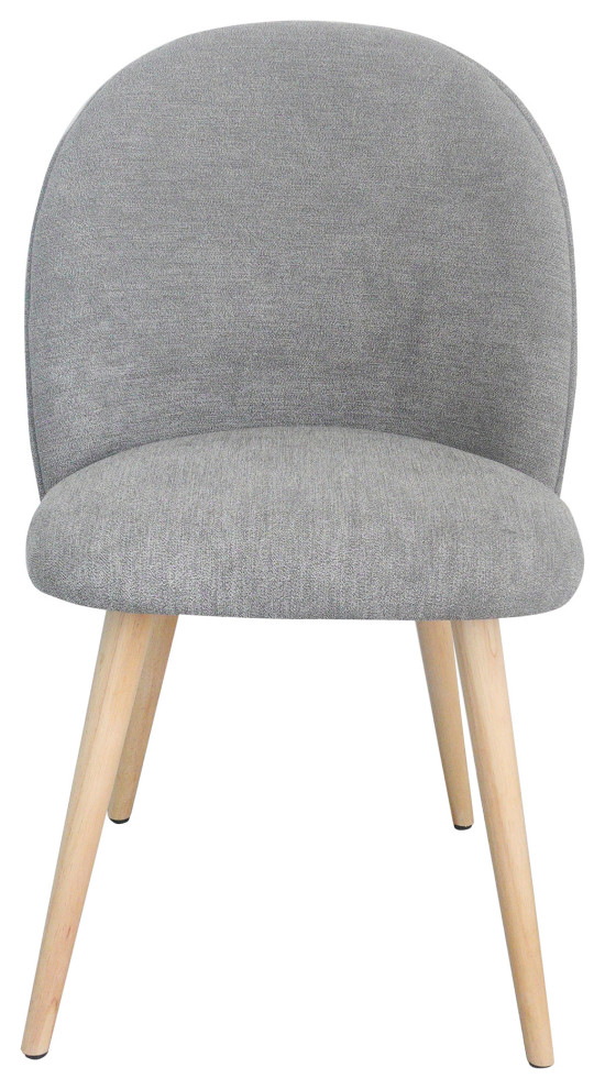 20 Inch Dining Chair Grey (Set Of 2) Grey Contemporary   Midcentury   Dining Chairs   by Sideboards and Things  Houzz