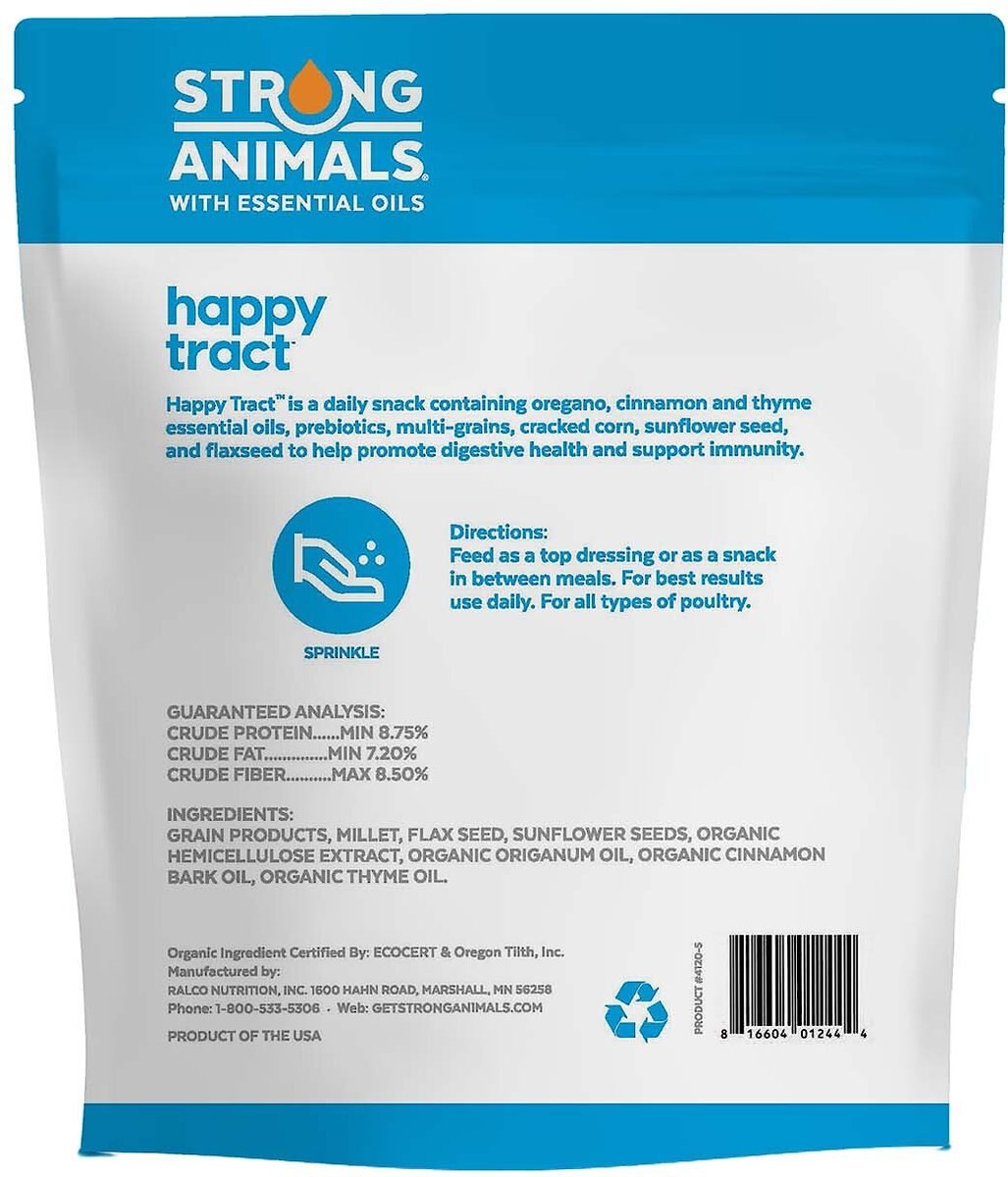 Strong Animals Happy Tract Poultry Treats， 5-lb bag