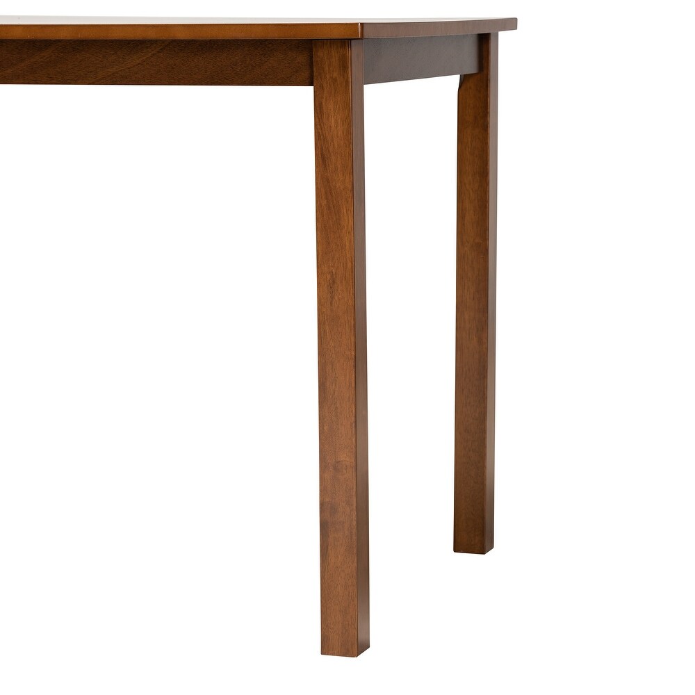 Eveline Modern Brown Finished Wood 43 Inch Dining Table